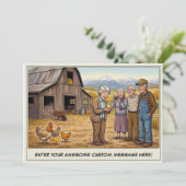 Seniorendag op de boerderij uitnodiging (Staand voorkant)