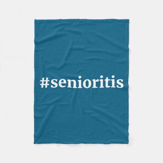 #senioriteitsziekte fleece deken (Voorkant)
