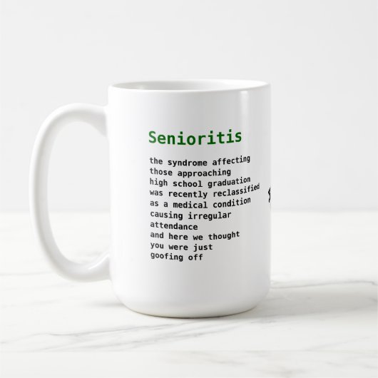 Senioritis Koffiemok (Links)