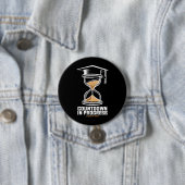 Seniorklas van 2025 Countdown naar afstudeercadeau Ronde Button 7,6 Cm (In situ)