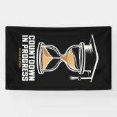 Seniorklas van 2025 Countdown naar afstudeercadeau Spandoek (Horizontaal)