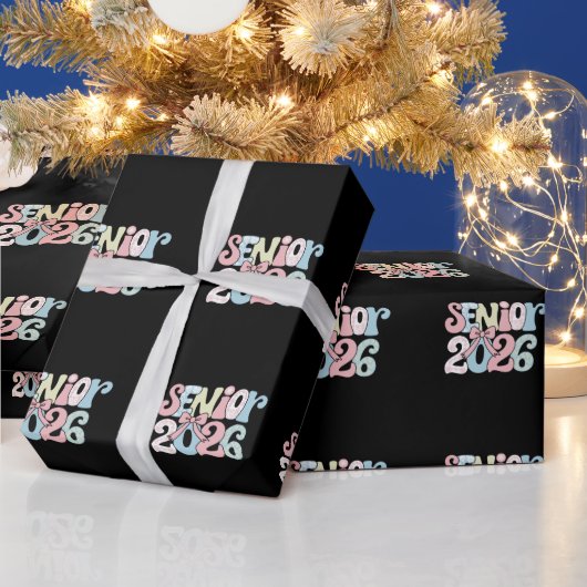 Seniorklas van 2026 bloemenslinger afstuderen 26 G Cadeaupapier (Feestdagen)