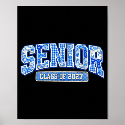 Seniorklas van 2027 afstuderen eindelijk klaar toi poster (Voorkant)