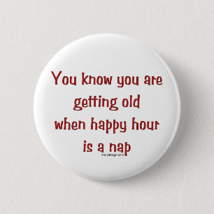 Senior's Happy Hour Ronde Button 5,7 Cm