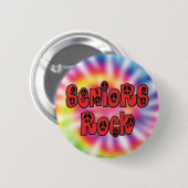  Seniors Rock Tie Dye Button (Voorkant /achterkant)