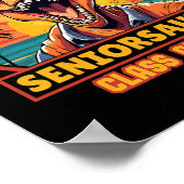Seniorsaurus Senior CL van het 2025 Funny Dinosaur Poster (Hoek)