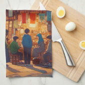 Senja di Warung Kopi  Theedoek (Quarter Fold)