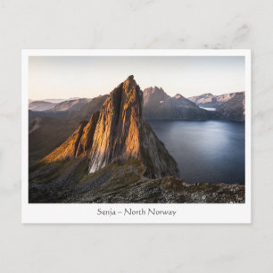 Senja eiland Noorwegen Briefkaart
