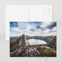 Senja Island Mountain Foto Briefkaart