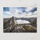 Senja Island Mountain Foto Briefkaart (Voorkant)