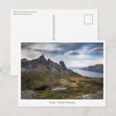 Senja Island Noorwegen Briefkaart (Voorkant / Achterkant)