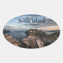 Senja Island Ovale Sticker