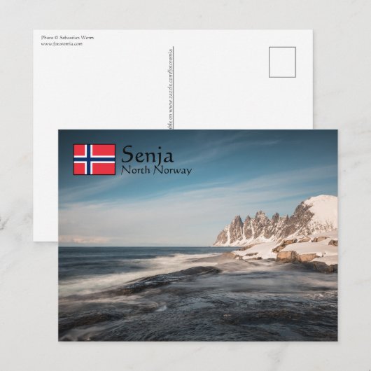 Senja Noorwegen Briefkaart (Voorkant / Achterkant)