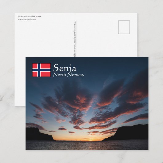 Senja Noorwegen Briefkaart (Voorkant / Achterkant)