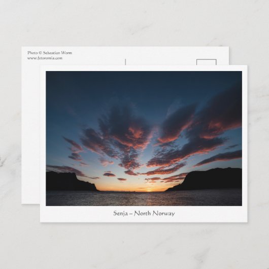 Senja Noorwegen Briefkaart (Voorkant / Achterkant)