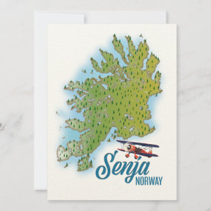 Senja Noorwegen eiland kaart