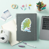 Senja Noorwegen eiland kaart Sticker (iPad Cover)