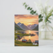 Senja Noorwegen Reis Briefkaart (Staand voorkant)