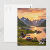 Senja Noorwegen Reis Briefkaart (Voorkant / Achterkant)