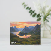 Senja Noorwegen Reizen Briefkaart (Staand voorkant)