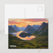 Senja Noorwegen Reizen Briefkaart (Voorkant / Achterkant)