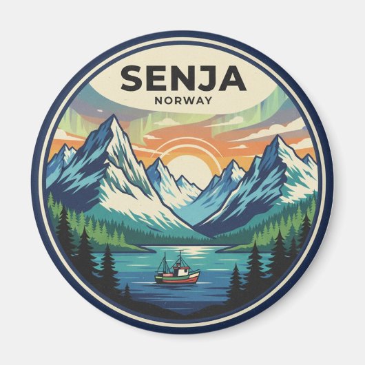 Senja Noorwegen Reizen Magneet (Voorkant)