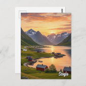 Senja Norway Travel Briefkaart (Voorkant / Achterkant)