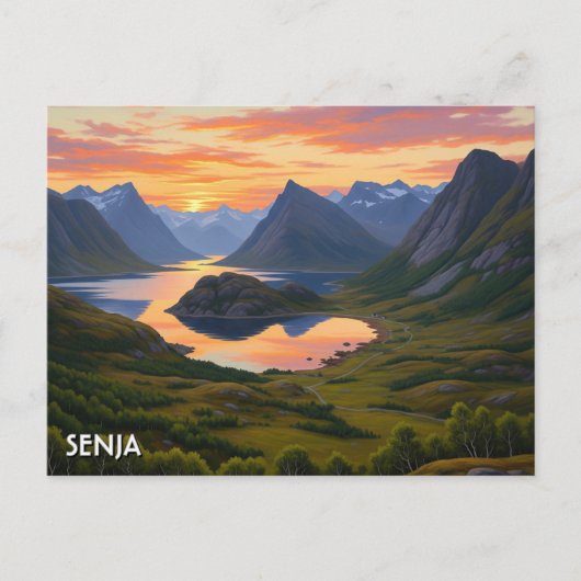 Senja Norway Travel Briefkaart (Voorkant)