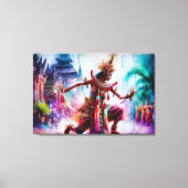 Senja Tari: Schemerdans op Bali Canvas Afdruk (Voorkant)