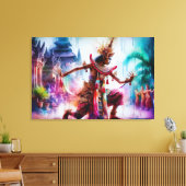 Senja Tari: Schemerdans op Bali Canvas Afdruk (Insitu (Woonkamer))