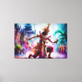 Senja Tari: Schemerdansen op Bali Canvas Afdruk (Voorkant)