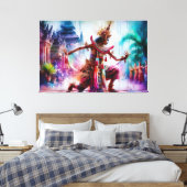 Senja Tari: Schemerdansen op Bali Canvas Afdruk (Insitu (Slaapkamer))