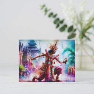 Senja Tari: Schemerdansen op Bali Feestdagenkaart