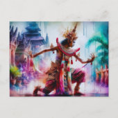 Senja Tari: Schemerdansen op Bali Feestdagenkaart (Voorkant)