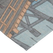 Senju Great Bridge over Sumida, Japan Ukiyo-e Tafelkleed (Gekanteld)