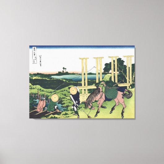 Senju in de provincie Musashi Canvas Afdruk (Voorkant)
