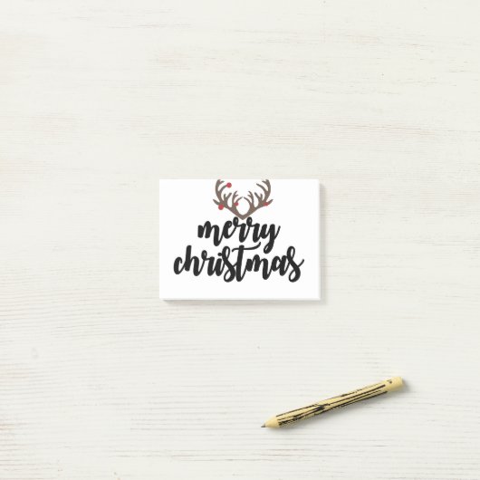 Senkgift voor kerstrendierantaarns post-it® notes (Op bureau)