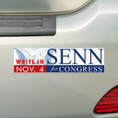 SENN voor CONGRESS: Bumpersticker (Op auto)