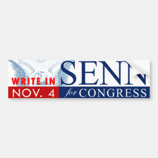 SENN voor CONGRESS: Bumpersticker