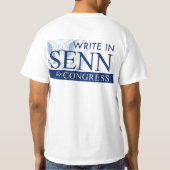SENN voor CONGRESS T-shirt (Achterkant)