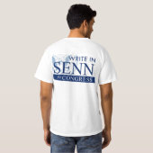 SENN voor CONGRESS T-shirt (Achterkant volledig)