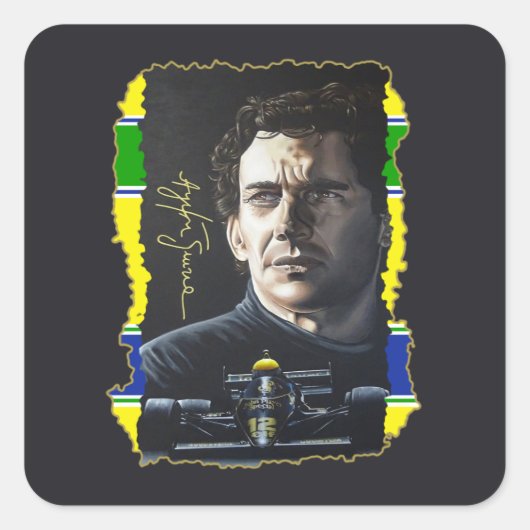 Senna Schilderen Vierkante Sticker (Voorkant)