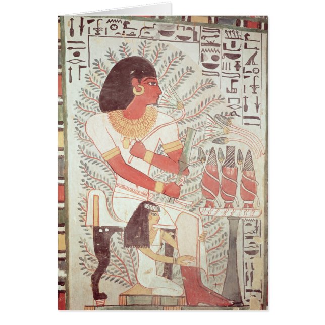 Sennefer zit met zijn vrouw uit Tomb (Voorkant)