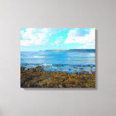 Sennen-baai ten westen van Cornwall Canvas Afdruk (Voorkant)