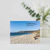 Sennen Beach Cornwall England  Briefkaart (Staand voorkant)
