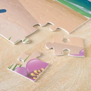Sennen Beach Zandkasteel Cornwall reisposter Legpuzzel