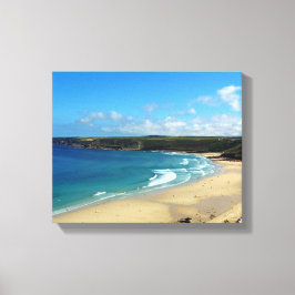 Sennen Cove Beach Cornwall England Canvas Afdruk
