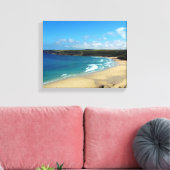 Sennen Cove Beach Cornwall England Canvas Afdruk (Insitu (Woonkamer))