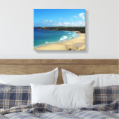 Sennen Cove Beach Cornwall England Canvas Afdruk (Insitu (Slaapkamer))