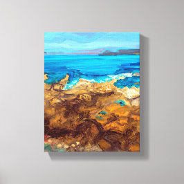 Sennen Cove in West Cornwall Canvas Afdruk